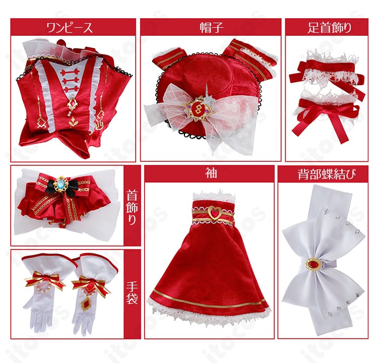 調香師 8周年ドレスの背面画像。大きな背部蝶結びと背面開閉仕様、スカートのレイヤーが見える。