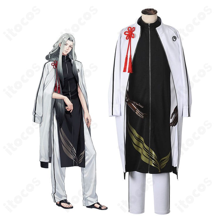 刀剣乱舞ONLINE 姫鶴一文字 内番服コスプレ一式を着用した全身イメージ