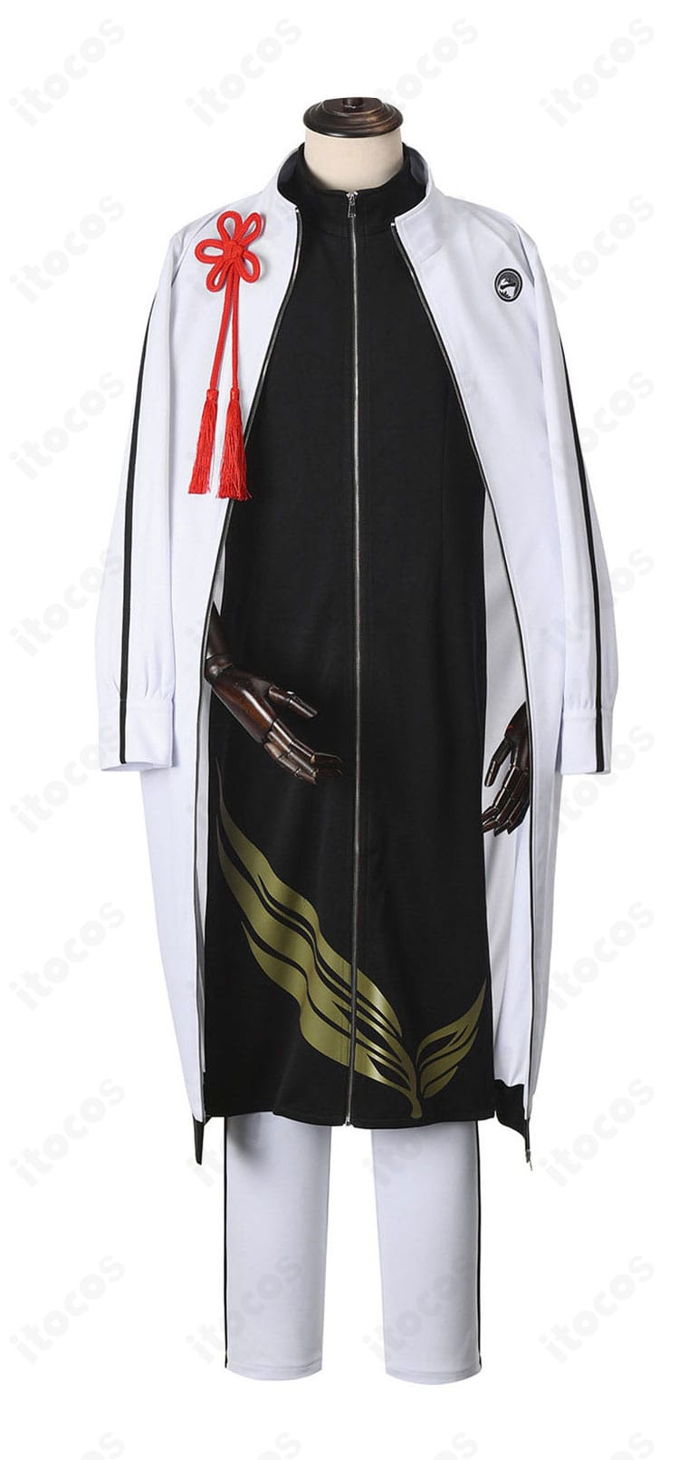 姫鶴一文字 内番服コートとブラウス・ズボンの正面フルセット画像