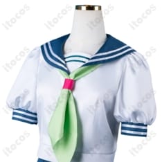 正反対な君と僕 鈴木みゆ 夏セーラー服コスプレ 快適通気で高再現、イベント＆撮影に最適 - 4枚目の画像（サムネイル）
