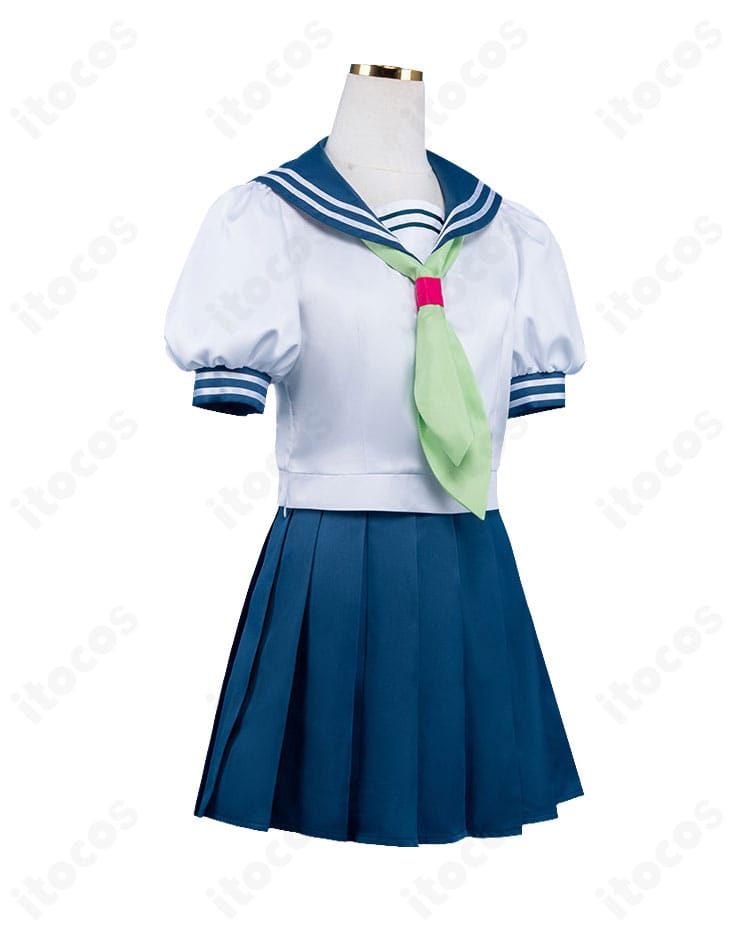 正反対な君と僕 鈴木みゆ 夏セーラー服コスプレ 側面シルエットとAラインの見え方