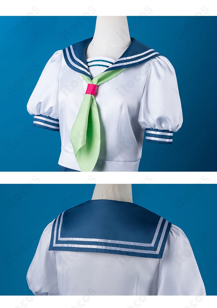 正反対な君と僕 鈴木みゆ 夏セーラー服 スカーフと襟元の固定仕様ディテール