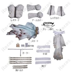 Fate/Grand Order ネロ・クラウディウス〔ブライド〕第2再臨 コスプレ衣装｜高発色で動きやすく撮影映え - 5枚目の画像（サムネイル）