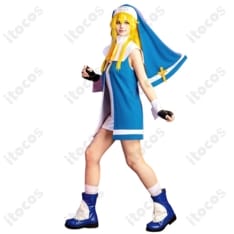 ギルティギア ブリジット 初期修道服 衣装一式｜軽量通気で動きやすい高再現コス - 3枚目の画像（サムネイル）