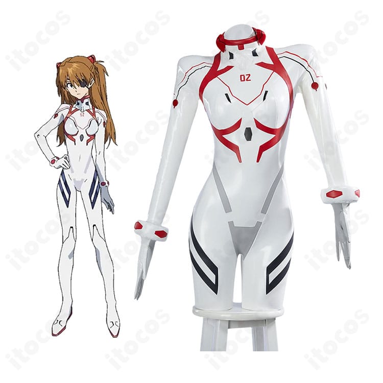 式波・アスカ・ラングレーの新プラグスーツ一式を着用イメージで示した商品画像