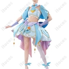 魔法少女風コスプレ衣装フルセット｜通気性良好で映えるハリ感、撮影・イベントに最適 - 1枚目の画像（サムネイル）
