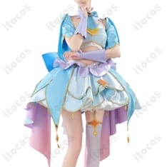 魔法少女風コスプレ衣装フルセット｜通気性良好で映えるハリ感、撮影・イベントに最適 - 2枚目の画像（サムネイル）