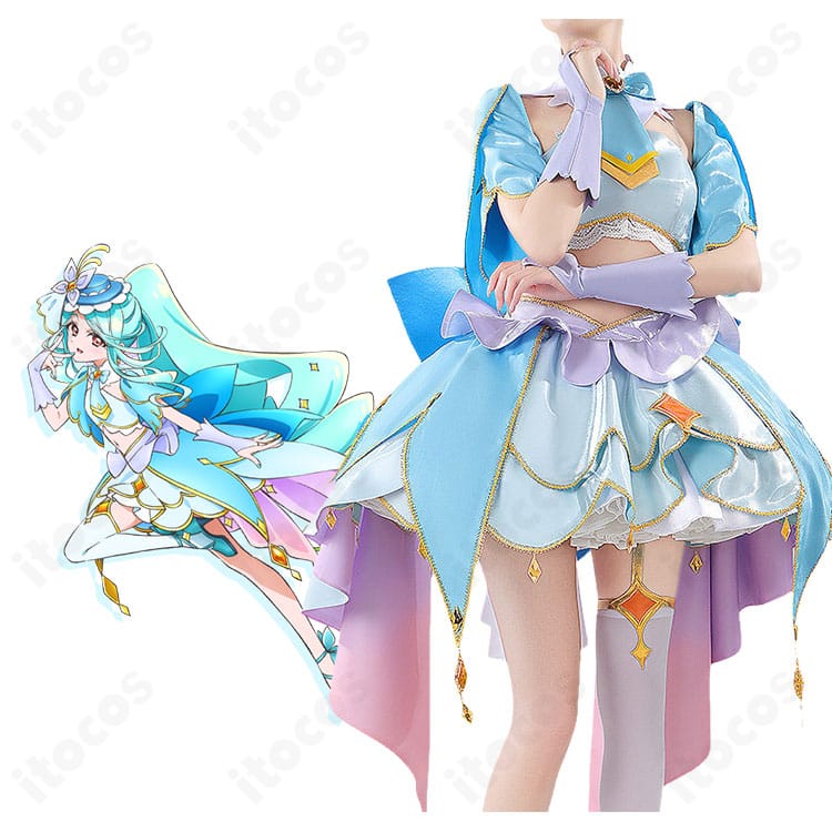 魔法少女風コスプレ衣装を着用した全身イメージ写真