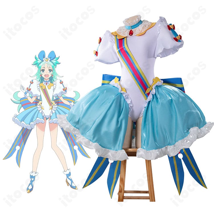 空野みなも プリンセス・リップル変身後ドレスを着用した全身イメージ