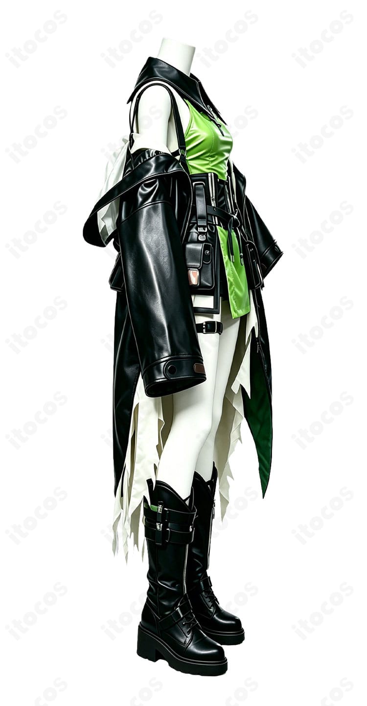 右側面の装飾ディテール(ベルト・サイドストラップの構成)