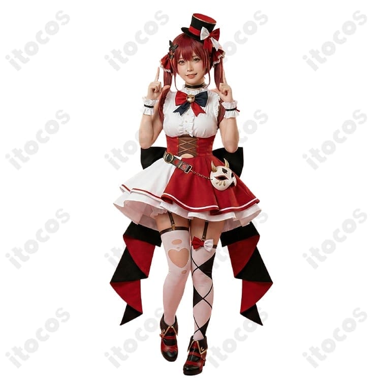 宝鐘マリン 新衣装ゴスロリ風 コスプレ｜高再現・軽やか着心地・撮影映え - 2枚目の画像