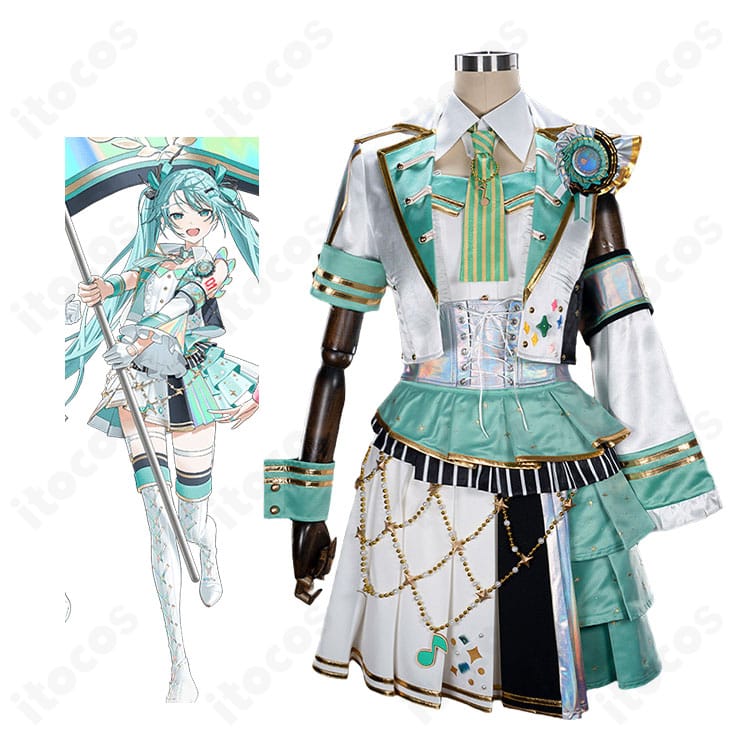 初音ミク 5th Anniversary 感謝祭ステージ衣装一式の着用イメージ