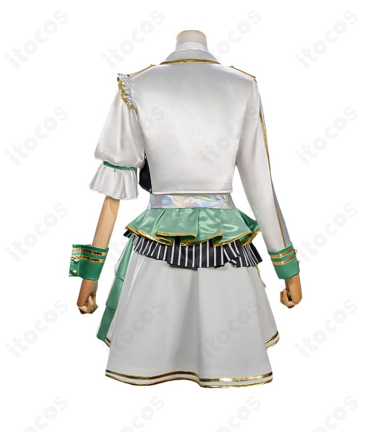 草薙寧々 5th感謝祭 コスプレ衣装の背面。ジャケットのラインとスカートの広がり、背面ディテール。