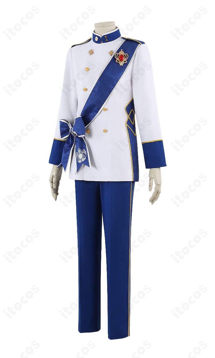 RSA制服コスプレ衣装の左側ディテール(ポケットと装飾ライン)