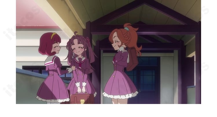 名探偵プリキュア!まことみらい学園制服コスプレ衣装のワンピース背面デザイン