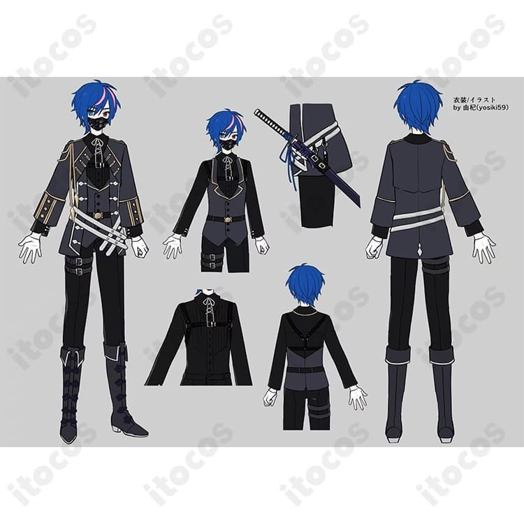 KAITO ニセモノクローム衣装｜高再現×快適設計で撮影・イベントに最適 - 2枚目の画像