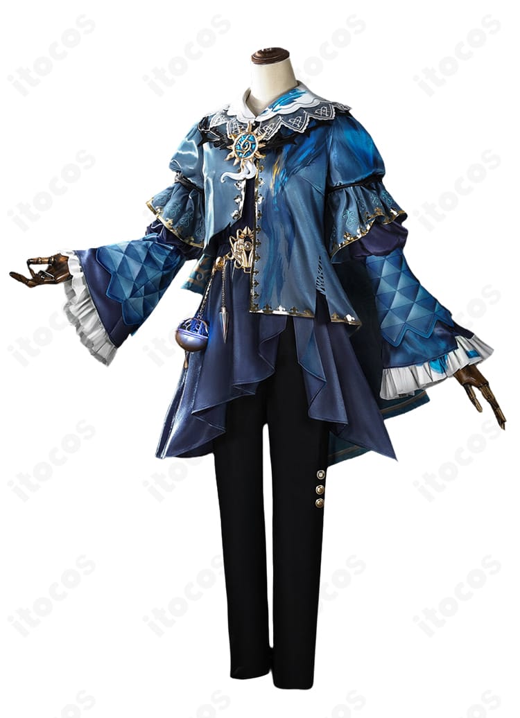 第五人格 画家 藍色の暗面 コスプレ衣装の正面全体像