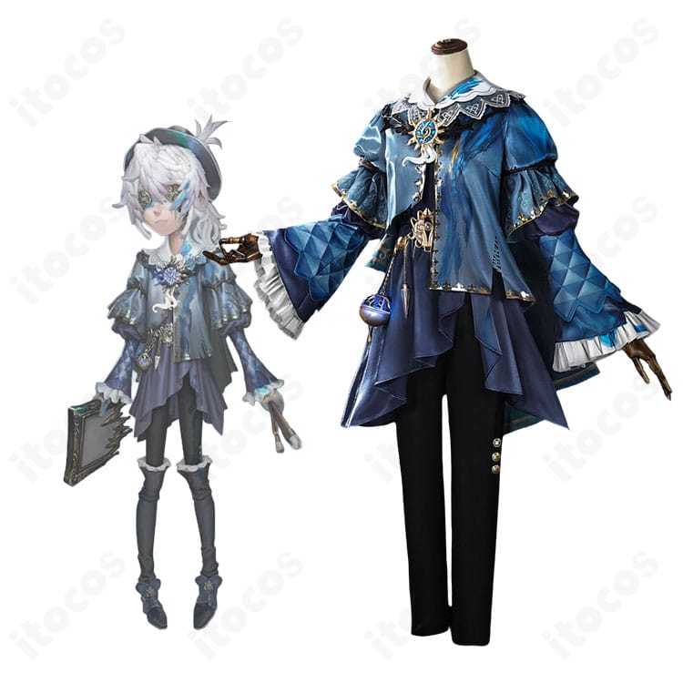 第五人格 エドガー・ワルデン 藍色の暗面 衣装を着用した全身イメージ