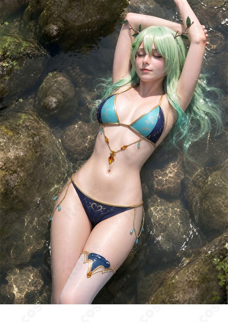 セレス・ファウナの水着（ビキニ）コスプレを着用した全身イメージ写真