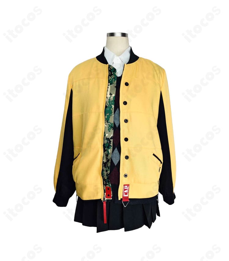 音瀬コタマ 学園制服コート冬仕様コスプレの正面全体