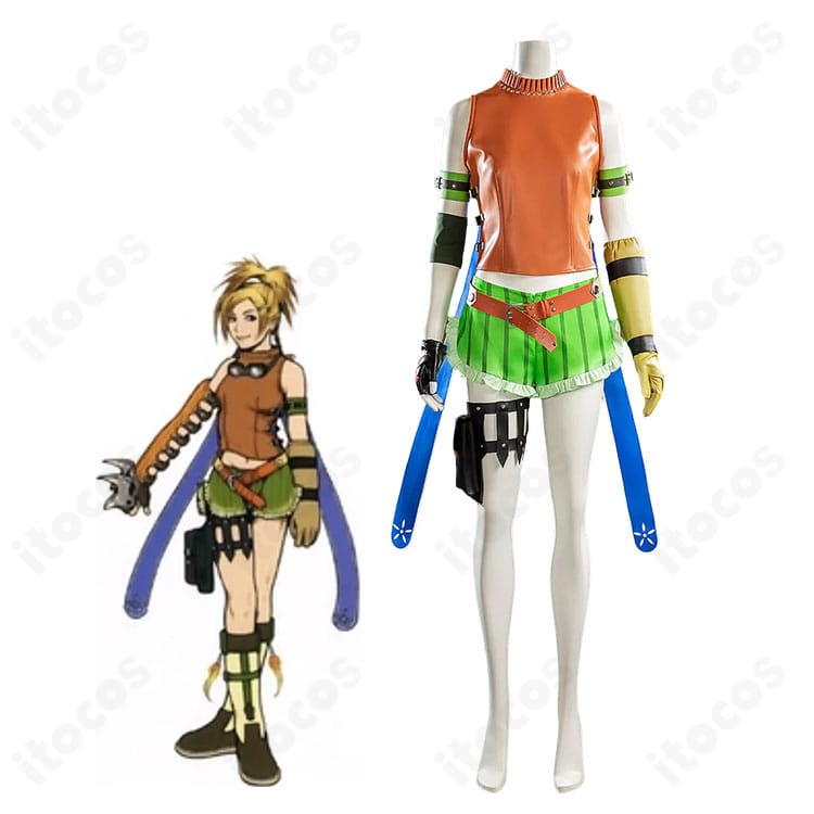リュック（FFX）通常衣装のキャラクター着用イメージと衣装全体