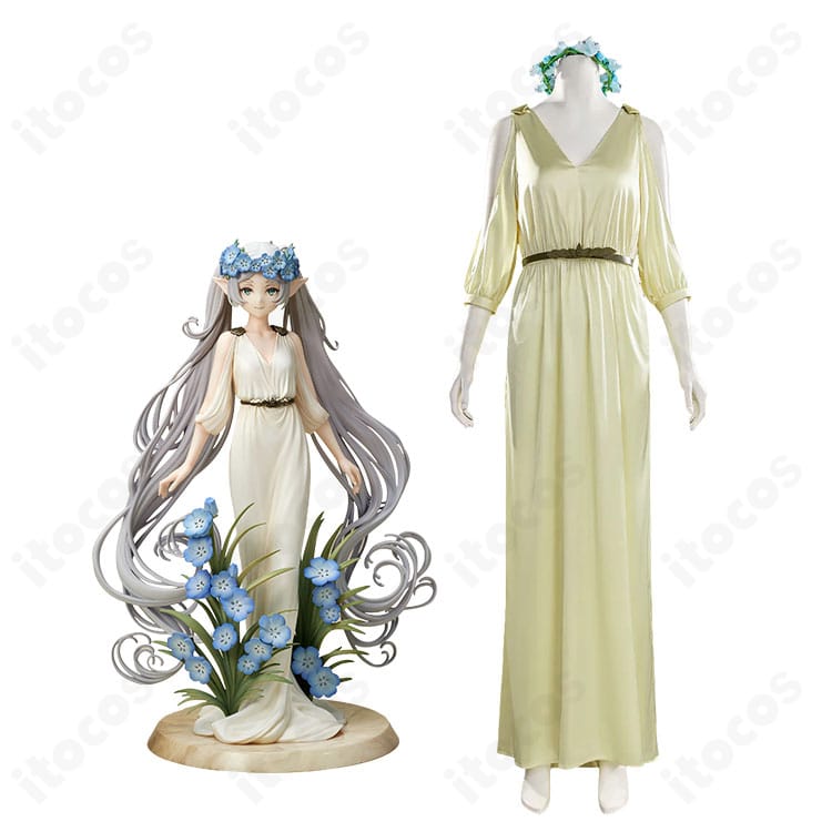 フリーレンのフィギュアドレス衣装を着用したキャラクター完成イメージ
