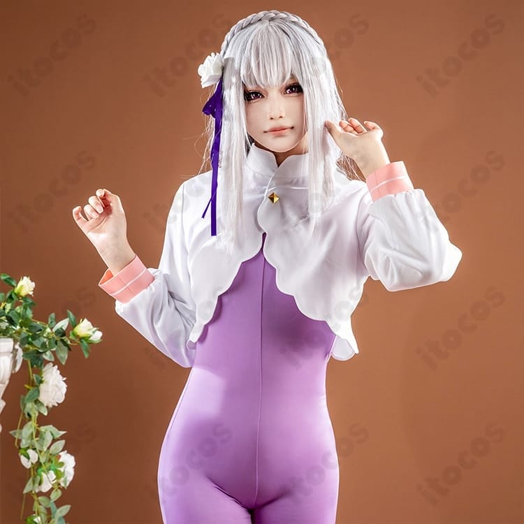 Re:ゼロ エミリア新衣装コスプレ｜軽量マントで高再現、撮影・イベントに最適 - 7枚目の画像