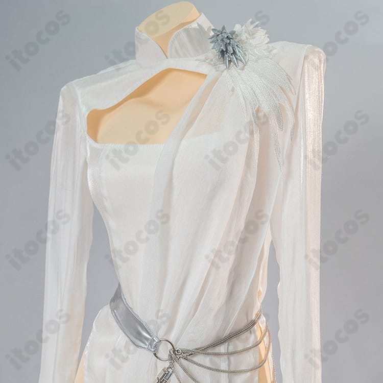 ブラウンダスト2 オリビエ／シンシルの翼 コスプレ白ドレス｜上品＆セクシーな高再現と快適着用 - 3枚目の画像