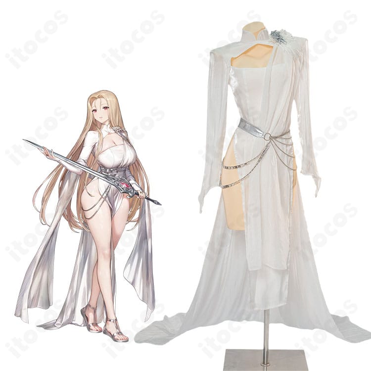 オリビエ『シンシルの翼』着用イメージに近い白ドレス一式|キャラクター再現コーデ全体像