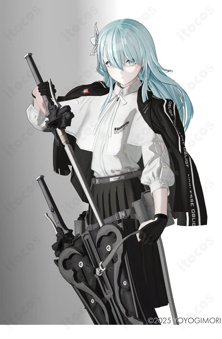 参考小物としての武器風パーツの質感と取り付け位置イメージを示すディテール画像