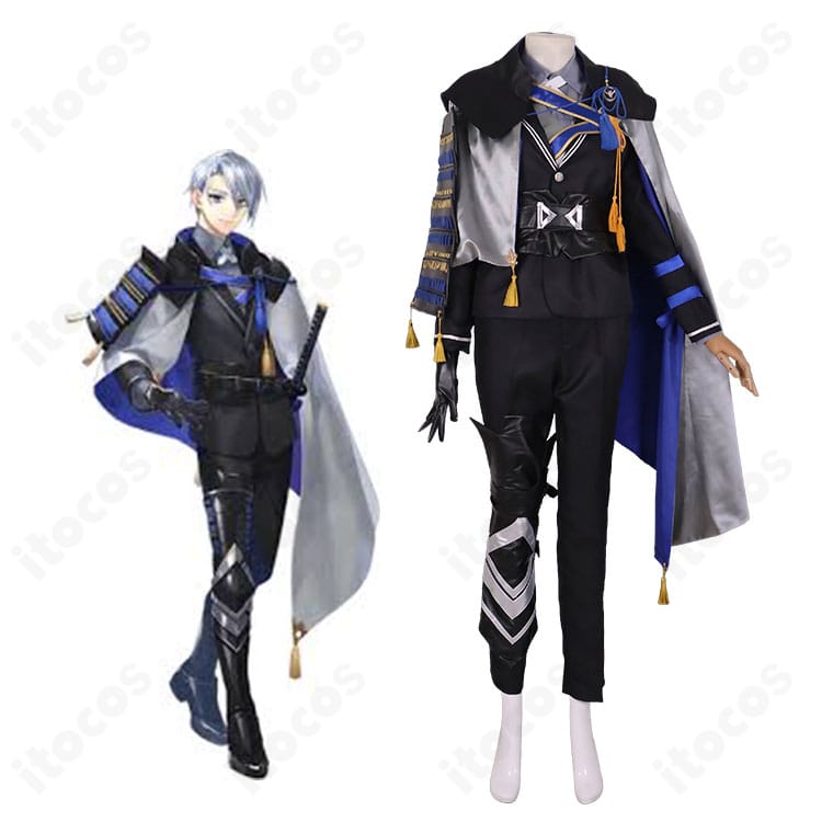 刀剣乱舞ONLINE 山姥切長義 極 新戦闘服コスプレ衣装一式を着用した全身イメージ