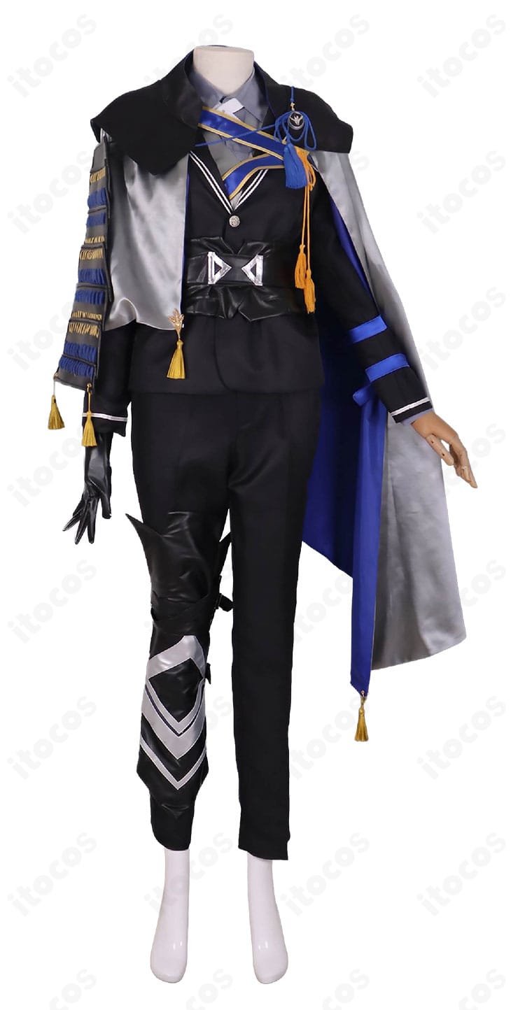 山姥切長義 極 新戦闘服コスプレの正面全体。マント・ジャケット・ベストのレイヤードと配色を確認
