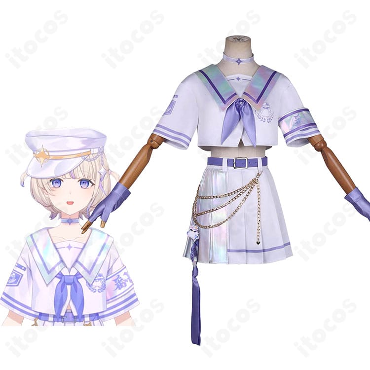 轟はじめ(ホロライブ ReGLOSS)通常衣装のキャラクタービジュアルとコスプレ衣装一式