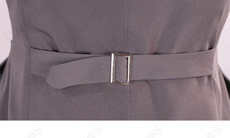 背面レースアップとリボンの固定方法ディテール