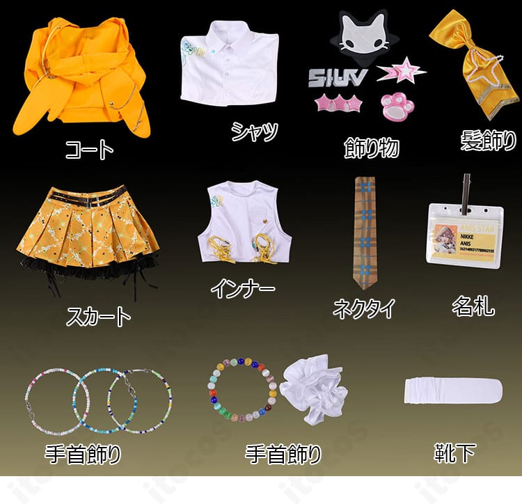 アニス T.T. STAR フルセット内容一式の展開写真