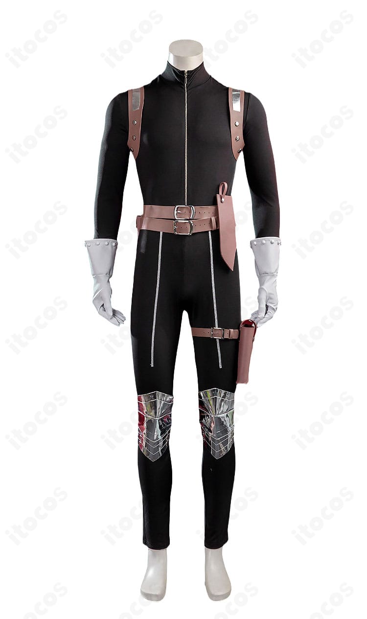 スタンリー・スナイダー戦闘服コスプレ衣装の正面デザインとベルト装備
