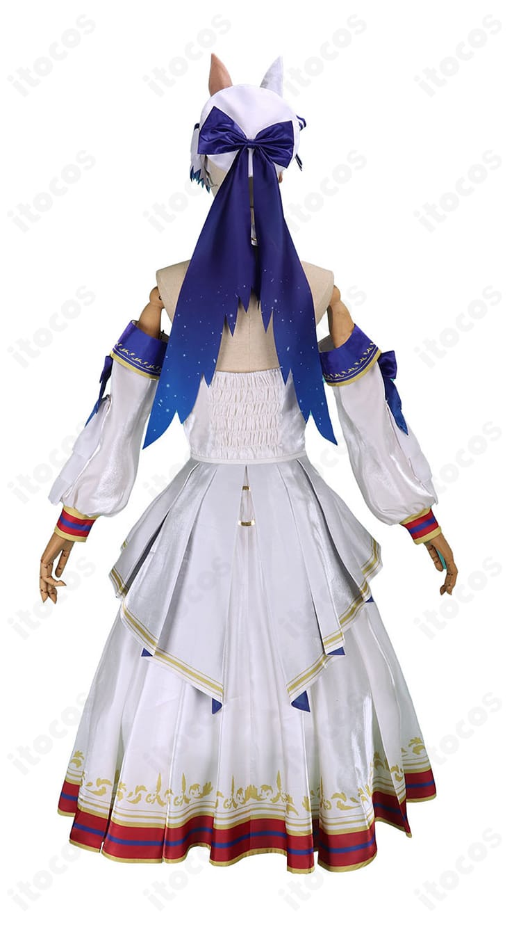 ウマ娘 ヴィクトワールピサ 勝負服コスプレ衣装の背面ディテール