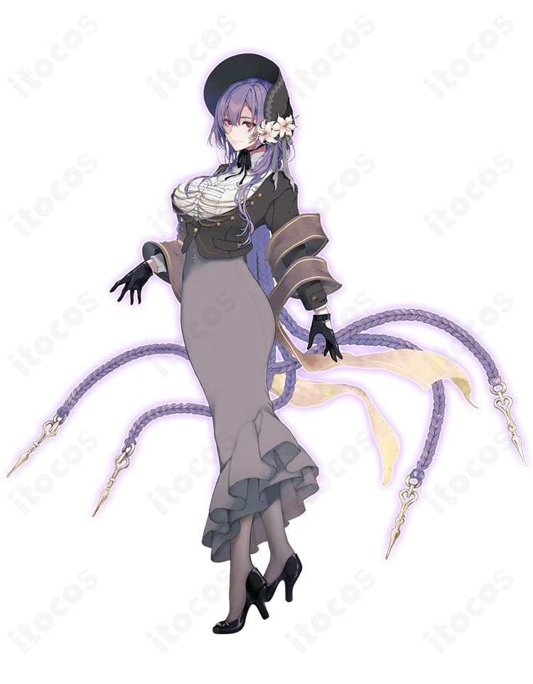 Fate/Grand Order ウルズ(終末のアーチャー)第2再臨コスチュームの正面全身イメージ。高発色生地とゴージャスな装飾が映えるデザイン。
