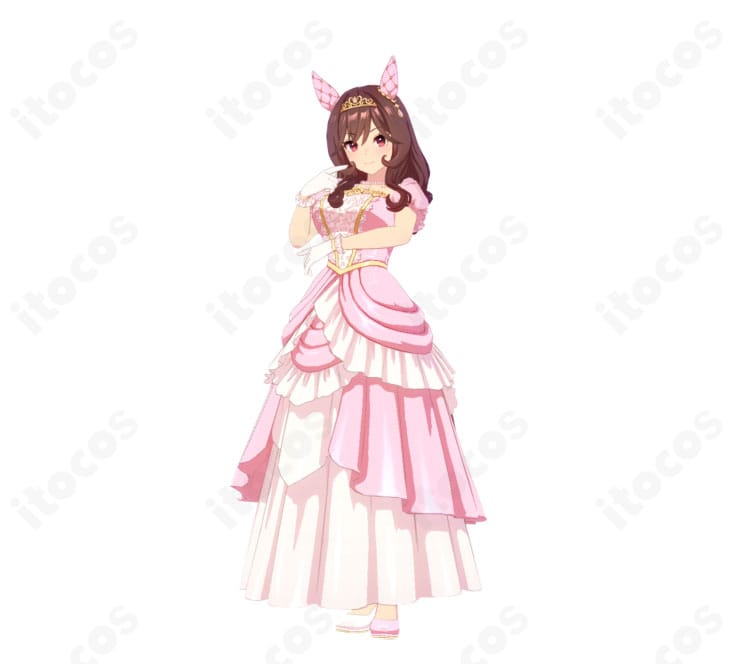 ジェンティルドンナ 勝負服「La dama perfetta」を着用したキャラクター全身イメージ
