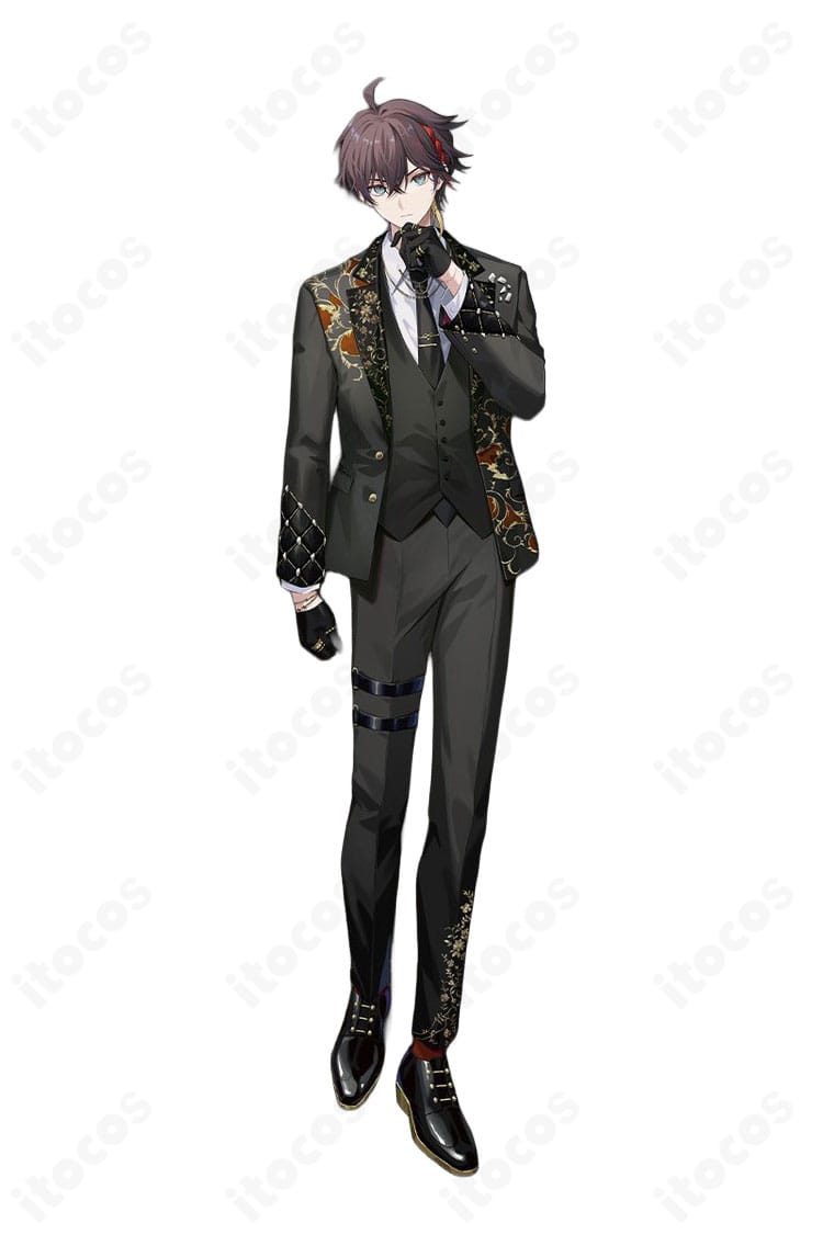 にじさんじ 三枝明那コスプレ衣装の正面全身。ハリ感スーツのシルエットが分かる商品画像