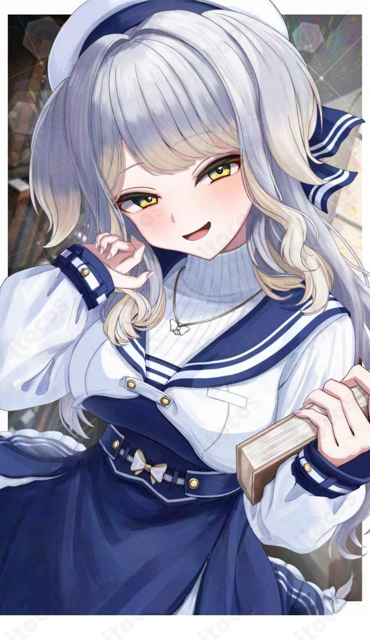 栞葉るり 私服コスプレ衣装の前身頃ディテール。装飾の配置とステッチが再現度を高める近接カット。