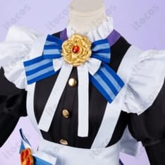 原神メイド風コスプレ衣装｜華やかな9点セットで撮影映えする上品な装い - 4枚目の画像（サムネイル）