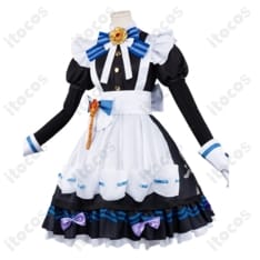 原神メイド風コスプレ衣装｜華やかな9点セットで撮影映えする上品な装い - 2枚目の画像（サムネイル）