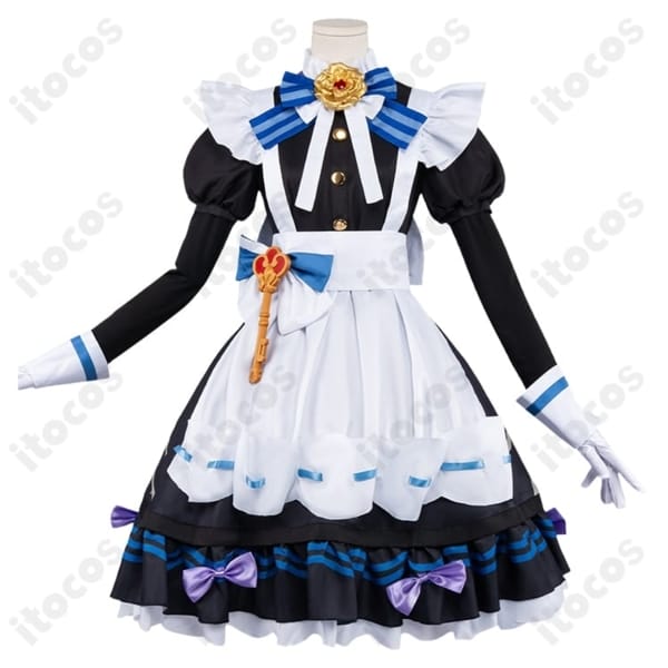 原神メイド風コスプレ衣装｜華やかな9点セットで撮影映えする上品な装い