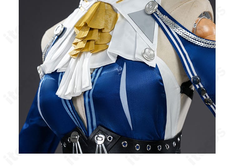 ヴェリナ・エガード コスプレ衣装の衣襟装飾ディテール