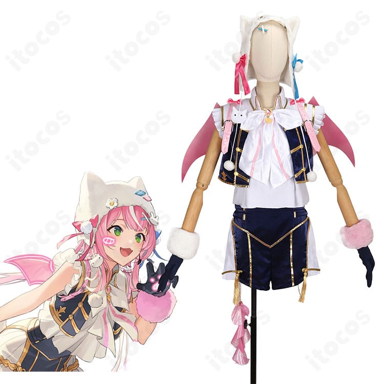 ヤン・ナリのCONCERTO Day1共通衣装イメージ。キャラクタービジュアルとコスプレ衣装の全身コーデが分かる参考画像。