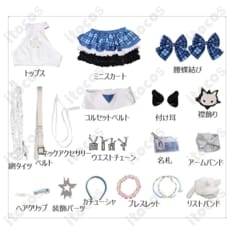 勝利の女神：NIKKE ミント T.T. STAR衣装｜撮影会で映える上品コスプレセット - 5枚目の画像（サムネイル）