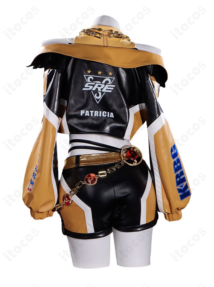 SRE.PATRICIA コスチュームの背面全体像と装飾配置
