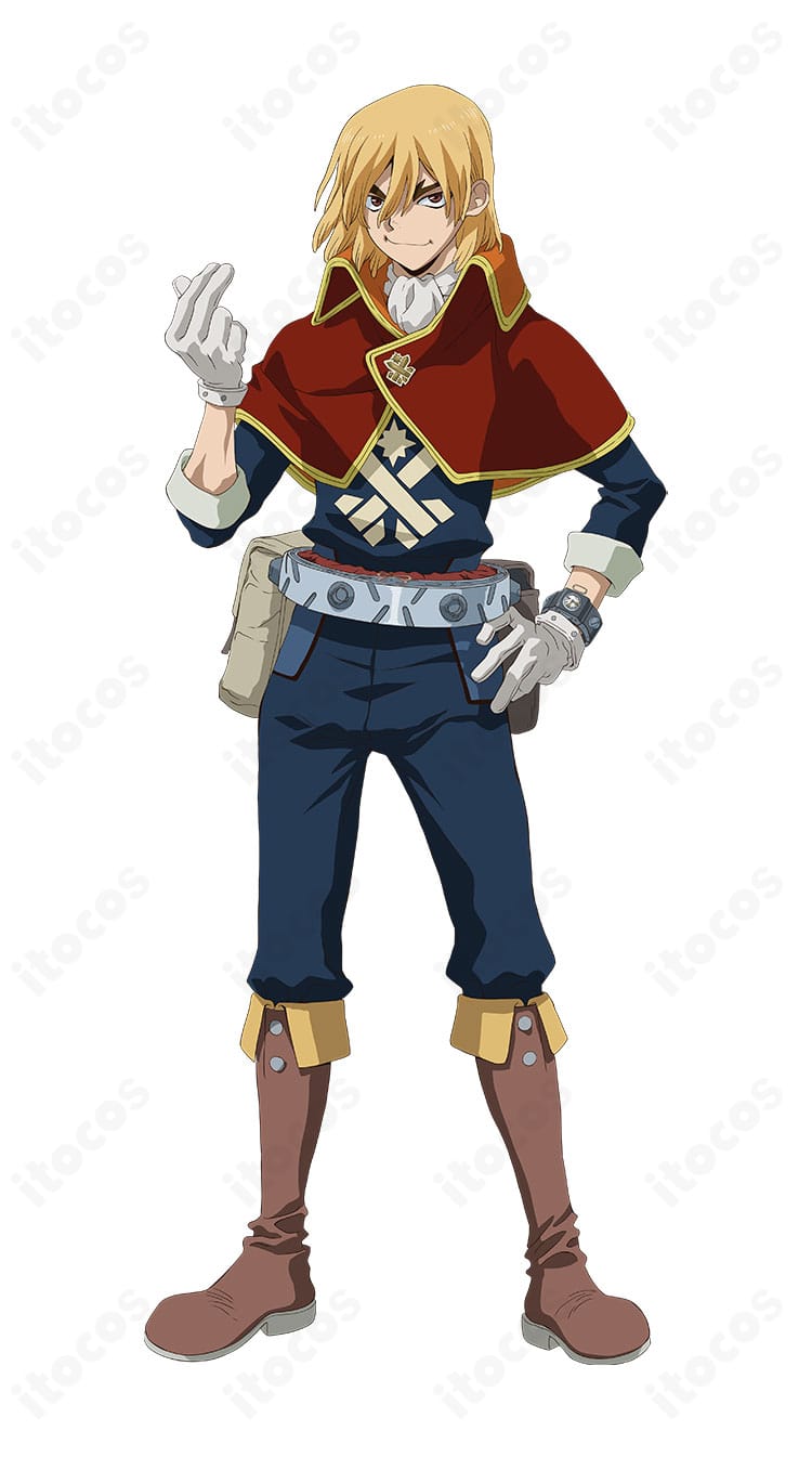 Dr.STONE 七海龍水 宇宙飛行士船内服Ver.コスプレ衣装の全身イメージ