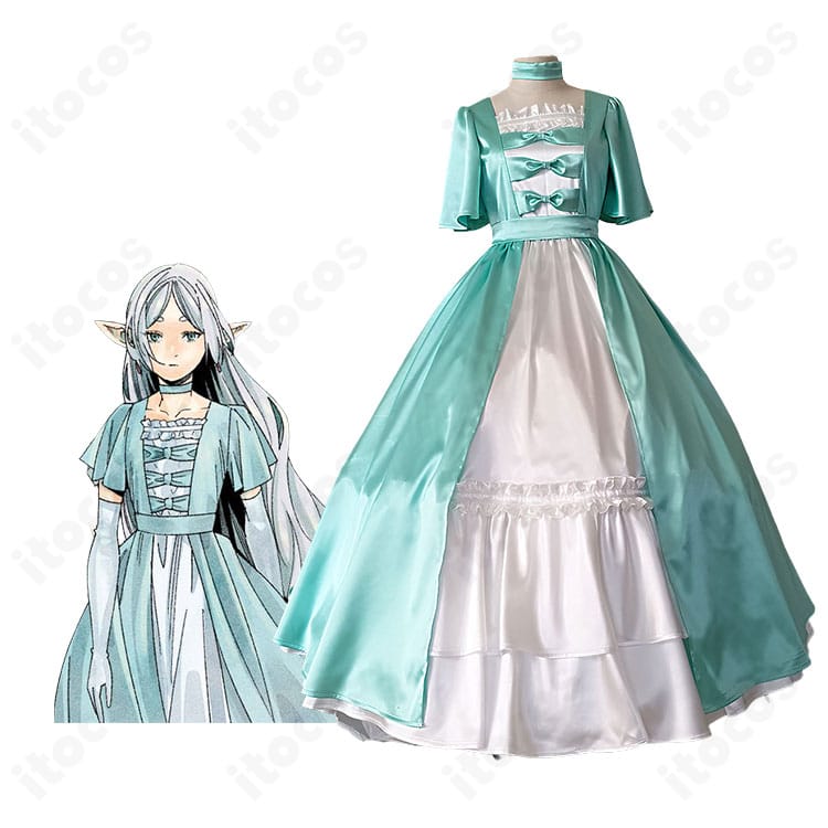 フリーレン ドレスVer.のキャラクターイメージとミントグリーンドレス一式の全体画像